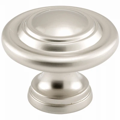 Bi-Fold Door Knob, Satin Nickel, 1-11/16 In. Outside Diameter