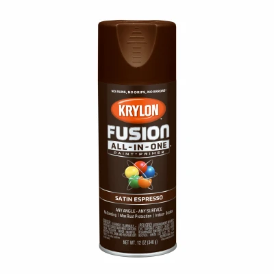 Fusion All-In-One Spray Paint + Primer, Satin Espresso, 12-oz.
