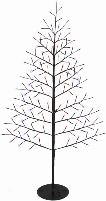 Christmas Lawn Decor, 72-inch Bare Branch Wall Tree With 140 Twinkling Multi-color Led Lights