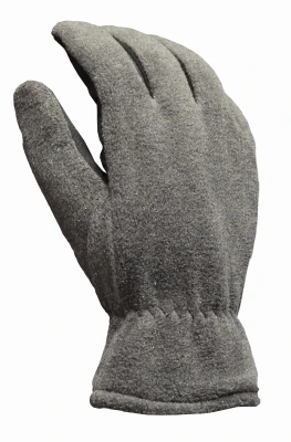 Men's Large Winter Fleece Gloves With Synthetic Leather Palm And 40g Thinsulate Insulation