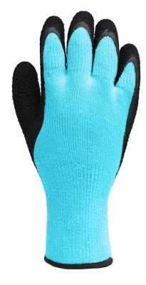 Men's Medium Winter Gloves with Latex Palm, Thermal Liner, High Visibility Yellow