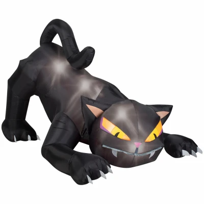 Led Inflatable Animated Halloween Cat Decoration, Model 552191