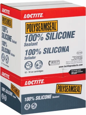 Polyseamseal Kitchen and Bath Sealant, 100 Percent Silicone, Clear, 10 Ounce Tube