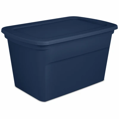 Storage Tote, Blue Marine, 30-Gallons