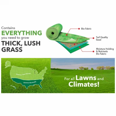 Year Round Grass Seed Roll Green Mix 2 Feet by 50 Feet