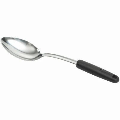 Chrome Stainless Steel Basting Spoon for Cooking and Serving