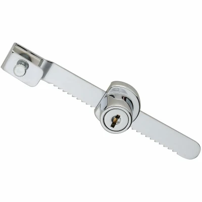 Display Case Lock, Chrome, Keyed