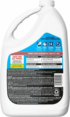 Industrial Strength Drain Opener Gel, 128 Ounce Bottle for Heavy Duty Clog Removal