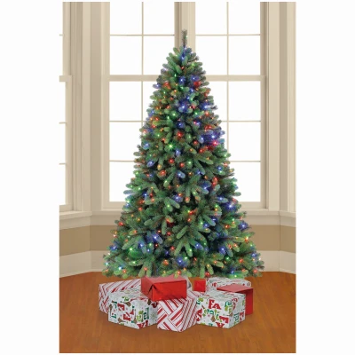 Smart Artificial Pre-Lit Christmas Tree with 500 LED Lights, Wi-Fi Enabled, 7.5 Feet Tall
