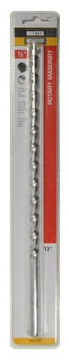 Extra Length Masonry Drill Bit, 1/2 Inch Diameter by 13 Inch Length