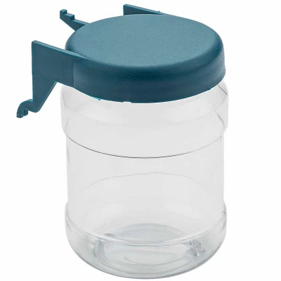 Pegboard Organizer Jars, Plastic, 2-Pk.
