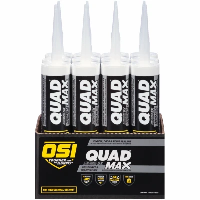 Quad Max Siding and Window Sealant, Gray Color, 9.5 Ounce Tube