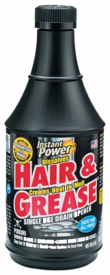 Hair & Grease Drain Opener, 20-oz.