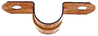 Copper Tube Strap, Double Hole, 3/8 In., 5-Pk.