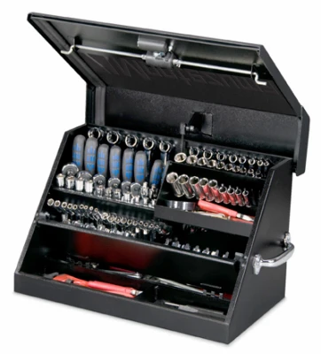 MONTEZUMA Portable Triangle Tool Box, Black Steel, 23 x 14 In.