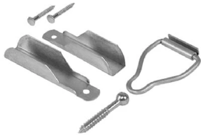 Screen Hangers & Latch, Mill-Finish, 3/8 In.