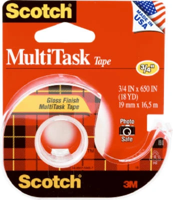 Household Tape, Clear, .75 x 650 In.