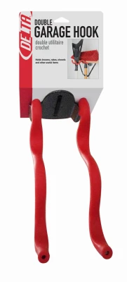 Double-Hook Utility Tool Storage Holder with Padded Hooks for Secure Hanging