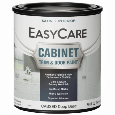 Cabinet Door & Trim Paint, Satin Deep Base, Acrylic Polyurethane, Qt.