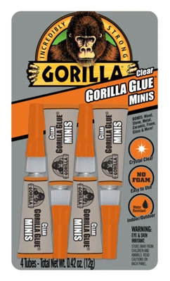 Glue Minis, Clear, 3-gm., 4-Pk.