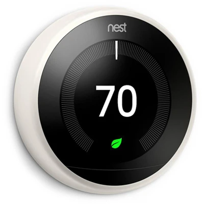 Nest Smart Thermostat, 3rd Generation, White