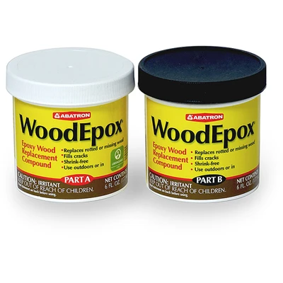 WoodEpox Epoxy, Wood Filler, 12-oz.