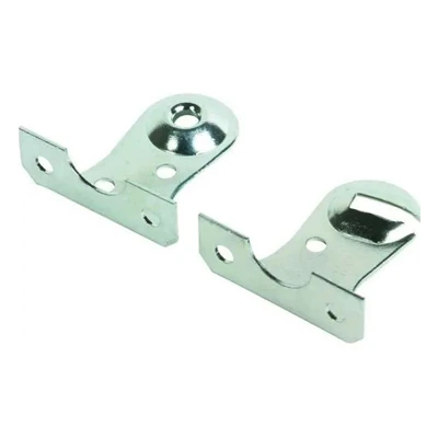 Window Shade Bracket, Outside Mount, Zinc-Plated, Pair
