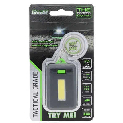 Led Cob Fob Key Chain Light, 120 Lumen, Tactical Grade, 3 Modes