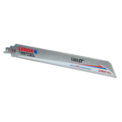 Reciprocating Saw Blade, Carbide Tipped, 8 TPI. 12-In.