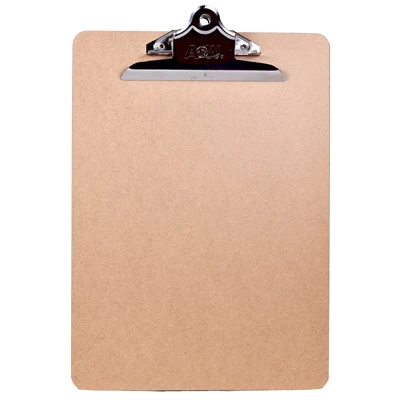 Clipboard, Brown With Metal Clip, 9 x 12.5-In.