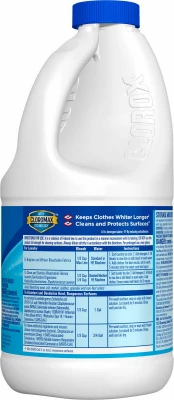 Regular Household Bleach 43 Ounce Bottle for Cleaning and Disinfecting