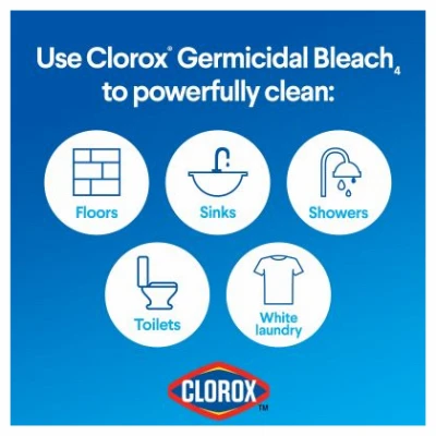 Germicidal Bleach Disinfectant Cleaner, 121 Fluid Ounce Bottle
