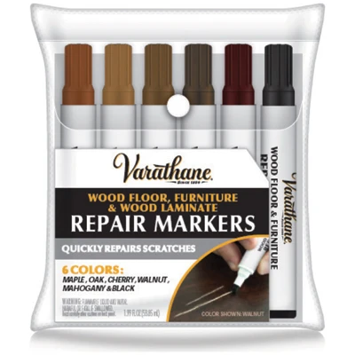 Stain Markers Wood Repair, 1.3-oz. ea., 6-Pk.