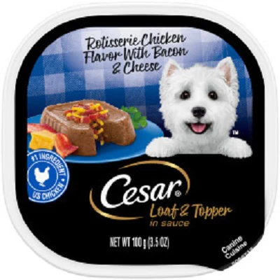 Savory Delights Dog Food, Rotisserie Chicken, Bacon & Cheese, 3.5 oz. Can