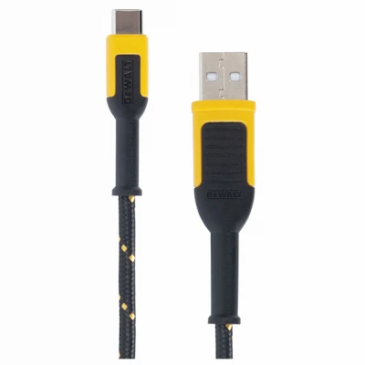 Braided USB-A To USB-C Charging Cable, 4-Ft.