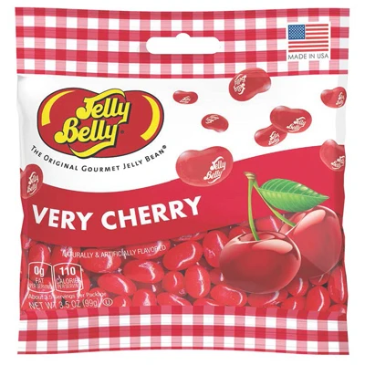 Gourmet Jelly Beans, Very Cherry, Grab & Go Bag, 3.5-oz.