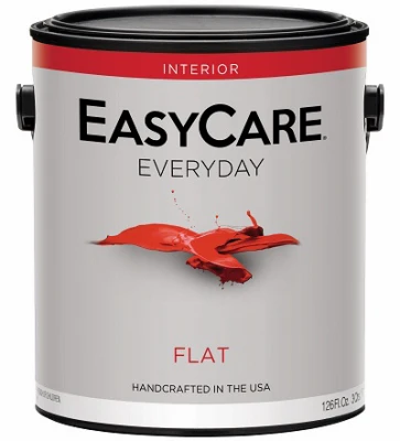 Everyday Interior Latex Paint, Pastel Base Flat, 1 Gallon