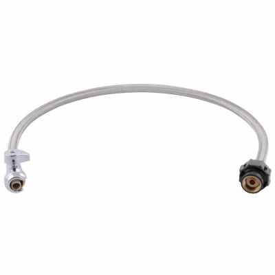 Click Seal Push-To-Connect Straight Stop Faucet Connector, 1/2 x 1/2 x 30 In.