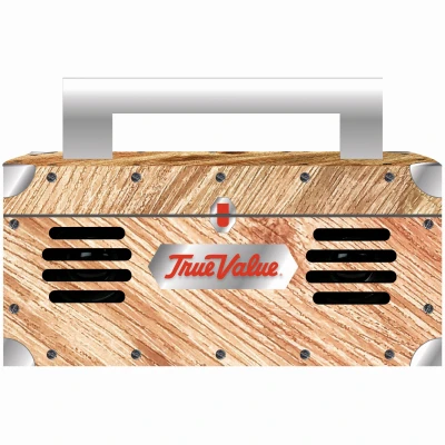 Toolbox Pattern Bluetooth Boombox With Fm Radio And Usb Micro Sd Support