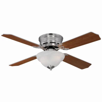 Hadley Ceiling Fan + Light Kit, Brushed Nickel, 42-In.