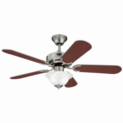 Richboro Ceiling Fan + Light Kit, Brushed Nickel, 42-In.