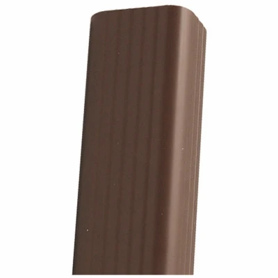 Downspout, Vinyl, Brown, 2 x 3-In.