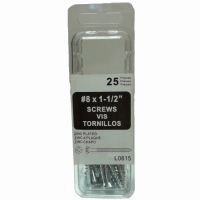 Gutter Hook Screws, Galvanized, Zinc-Coated, 1-1/2 In., 25-Pk.