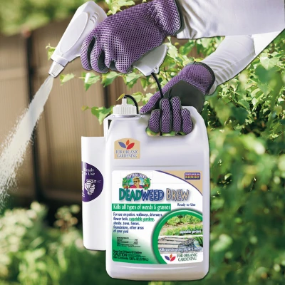 Captain Jack's Deadweed Brew Organic Weed and Grass Killer with Attached Power Sprayer, 128 Ounces