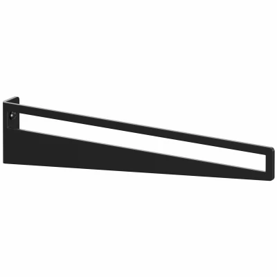 Pittsburgh Style Decorative Shelf Bracket, Black, 8-In.