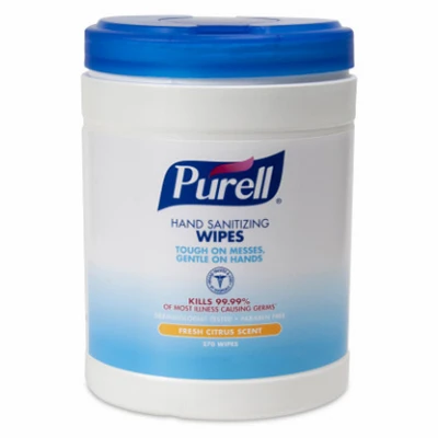 Hand Sanitizing Wipes, Fresh Citrus, 270-Ct.