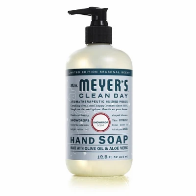 Liquid Hand Soap, Snowdrop Holiday Seasonal, 12.5 oz.