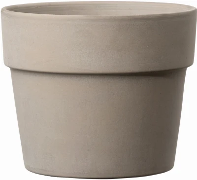 6 Inch Terracotta Clay Planter in Graphite Color