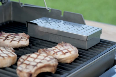 Stainless Steel Smoker Box for Grilling and Smoking Food