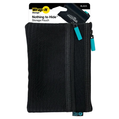 500-mp-bl Mobile Storage Pouch, Black Mesh For Cords And Accessories